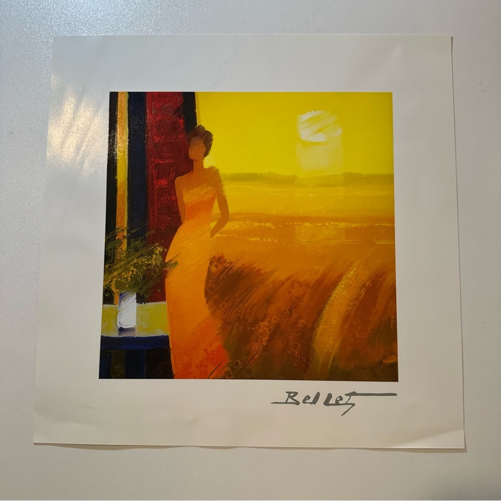 Park West Emilie Bellet "Dans la Maturite des Bles" 10x10 Lithograph print COA - Picture 9 of 14